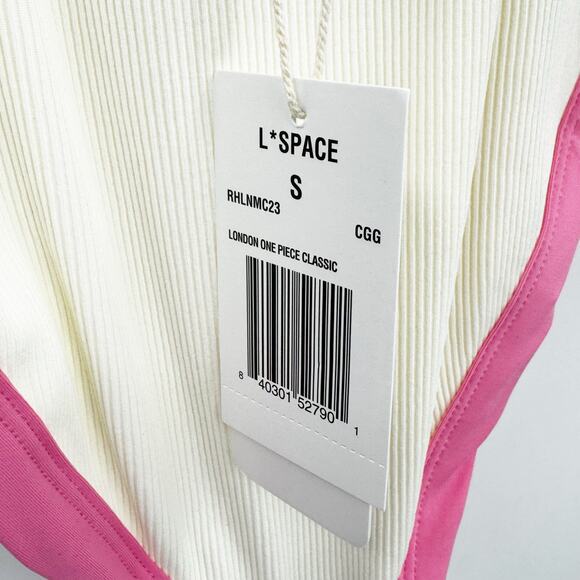 L*Space Ribbed Baewatch One Piece Swimsuit Colorblock Size S NWT - Picture 7 of 12